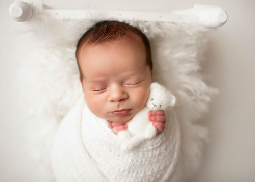 Baby photo shoot in white zurich