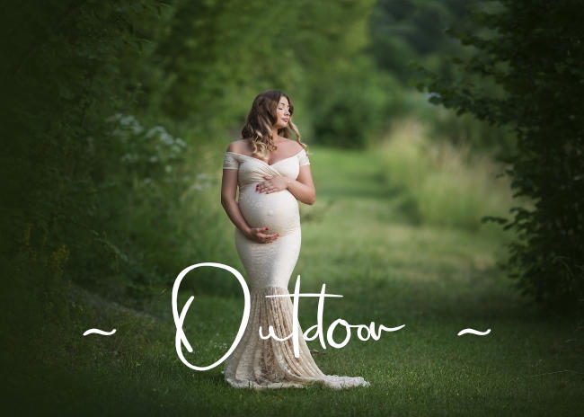 Outdoor maternity photo shoot in Zurich